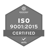 ISO 9001 certification badge